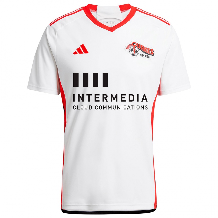 Homem Camisola William Ostrander #0 Branco Vermelho Alternativa 2024/25 Camisa