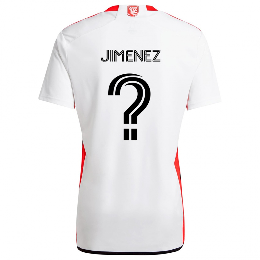 Homem Camisola Kevin Jimenez #0 Branco Vermelho Alternativa 2024/25 Camisa