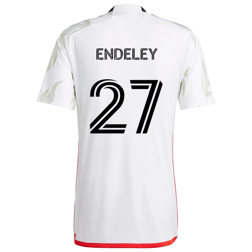 Homem Camisola Herbert Endeley #27 Branco Vermelho Preto Alternativa 2024/25 Camisa