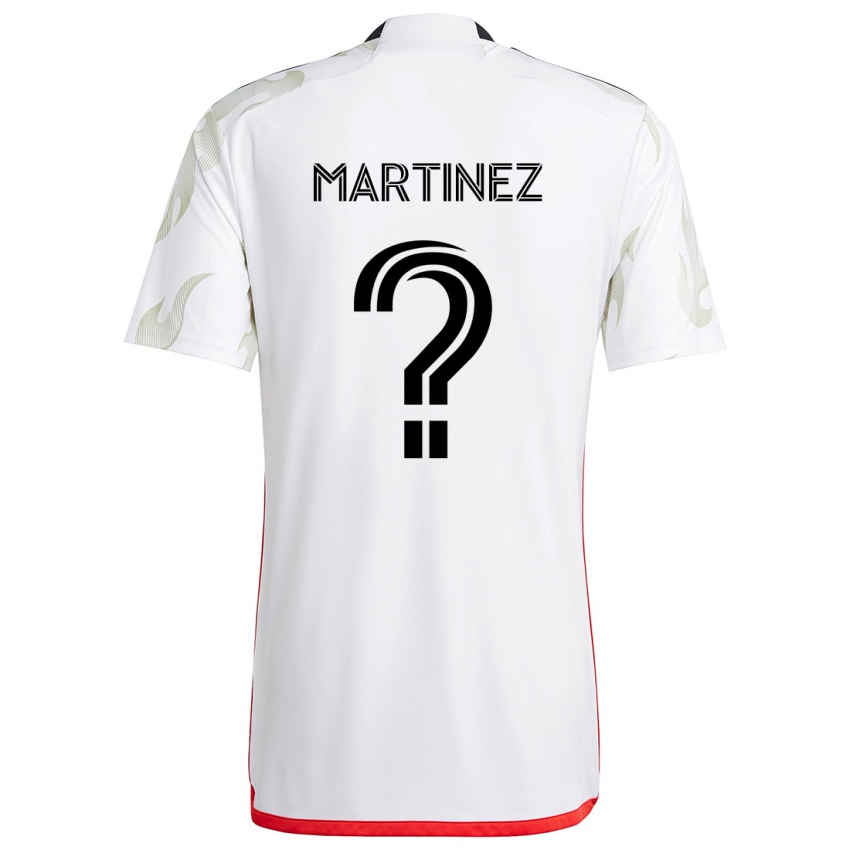 Homem Camisola Jonathan Martinez #0 Branco Vermelho Preto Alternativa 2024/25 Camisa