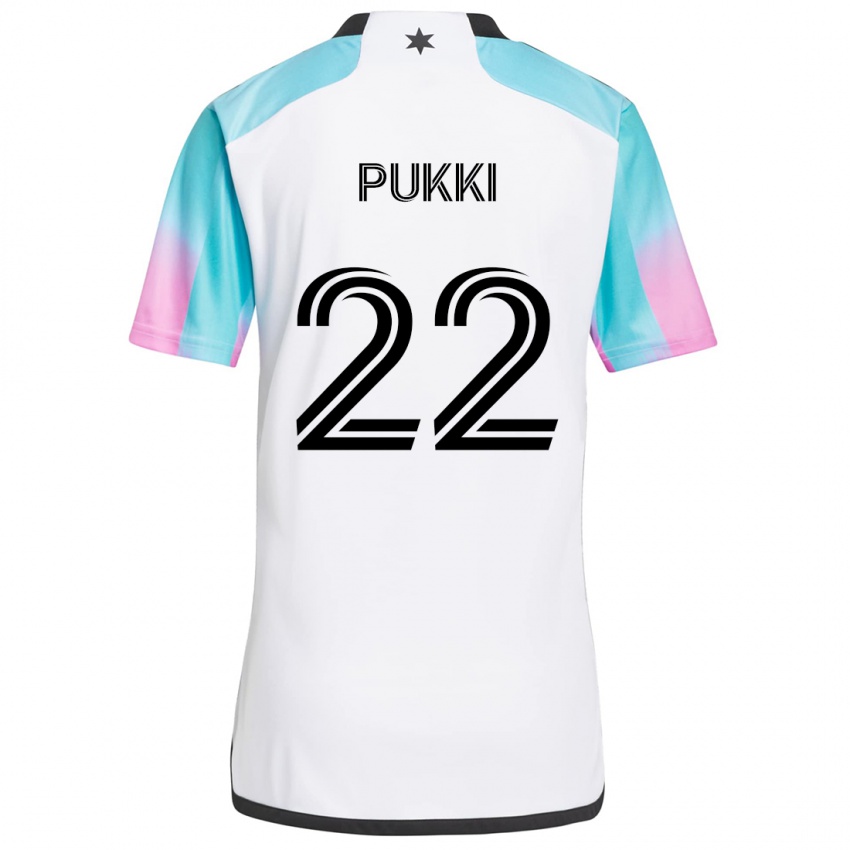 Homem Camisola Teemu Pukki #22 Branco Azul Preto Alternativa 2024/25 Camisa