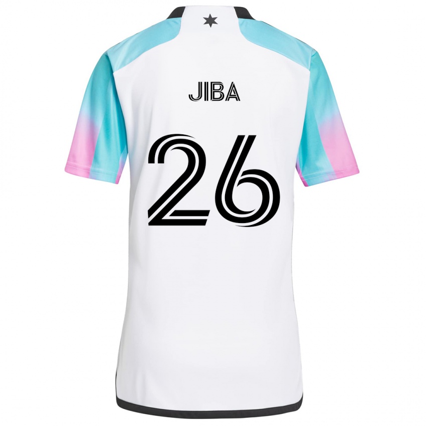 Homem Camisola Ryen Jiba #26 Branco Azul Preto Alternativa 2024/25 Camisa