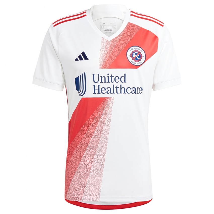 Homem Camisola Joshua Partal #0 Branco Vermelho Alternativa 2024/25 Camisa