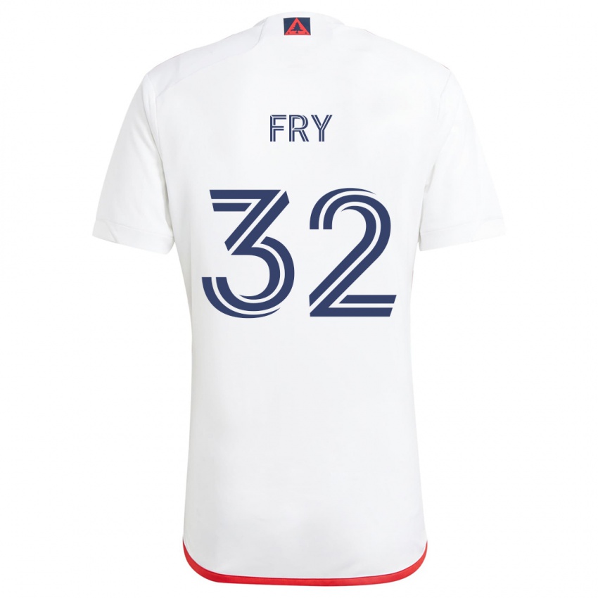 Homem Camisola Malcolm Fry #32 Branco Vermelho Alternativa 2024/25 Camisa