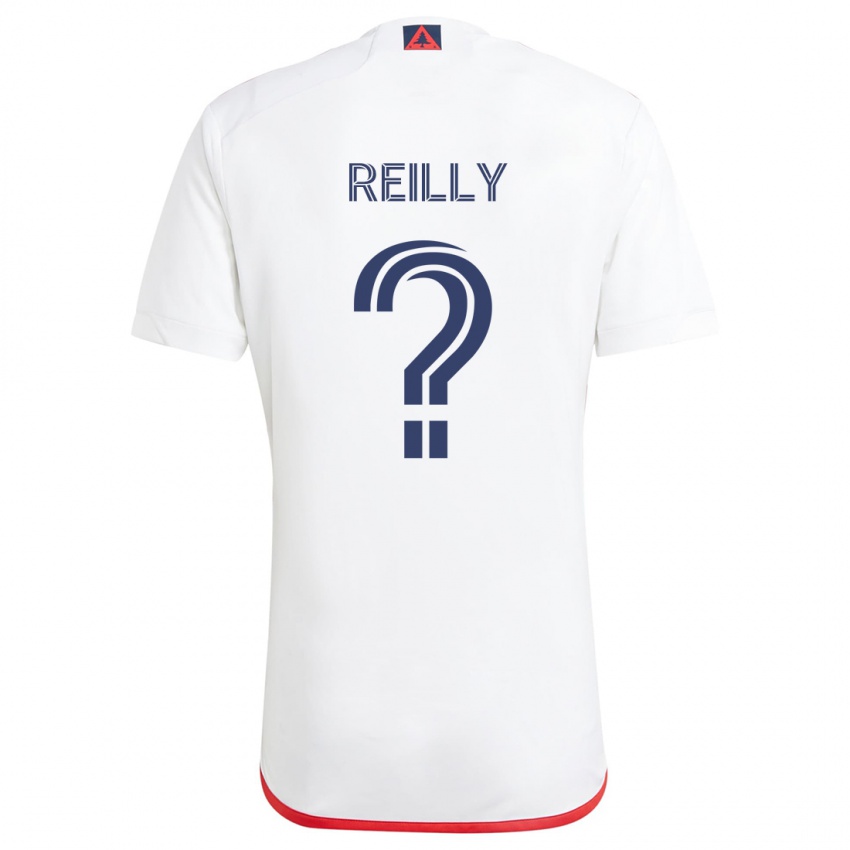 Homem Camisola Aidan Reilly #0 Branco Vermelho Alternativa 2024/25 Camisa