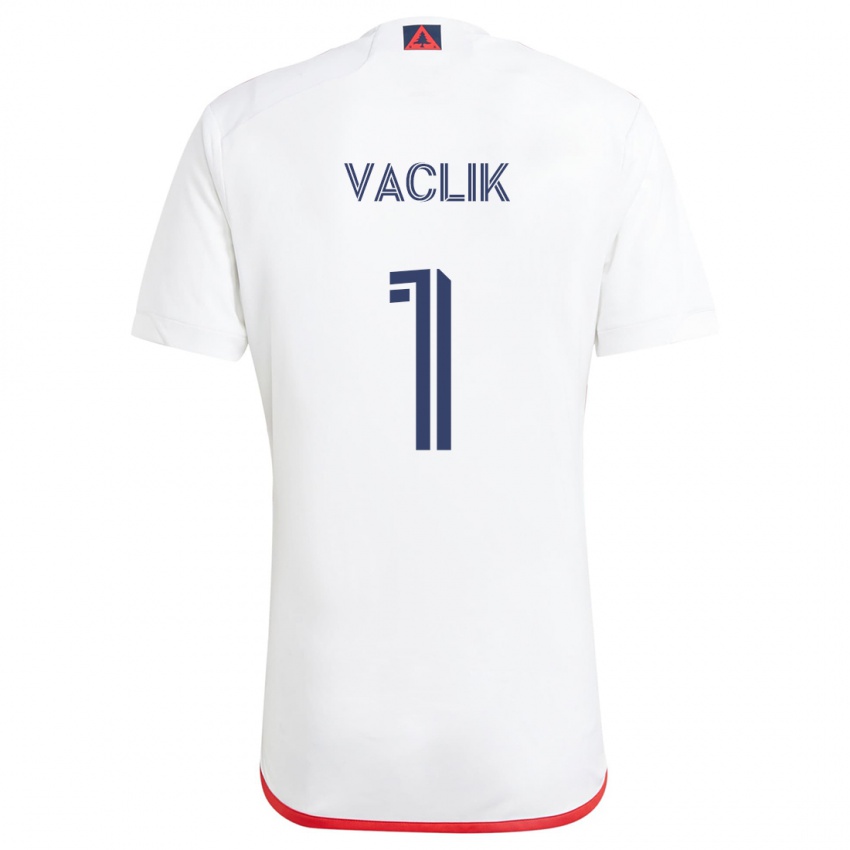 Homem Camisola Tomas Vaclik #1 Branco Vermelho Alternativa 2024/25 Camisa