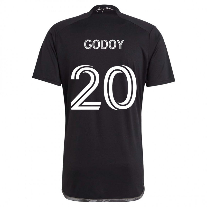 Homem Camisola Aníbal Godoy #20 Preto Alternativa 2024/25 Camisa