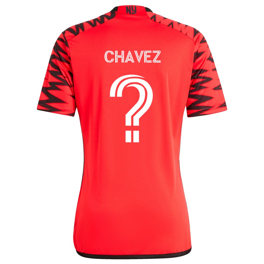 Homem Camisola Sebasthian Chavez #0 Vermelho Preto Branco Alternativa 2024/25 Camisa