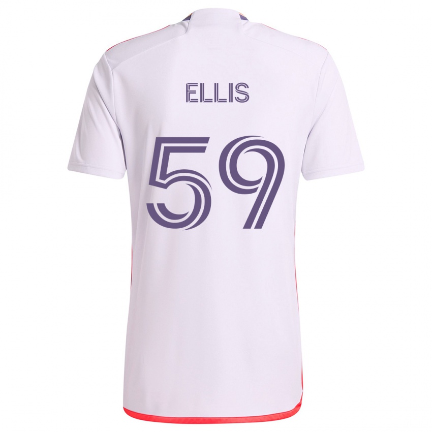 Homem Camisola Justin Ellis #59 Branco Vermelho Roxo Alternativa 2024/25 Camisa