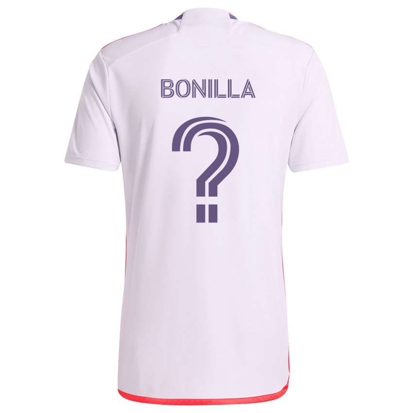 Homem Camisola Jarell Bonilla #0 Branco Vermelho Roxo Alternativa 2024/25 Camisa