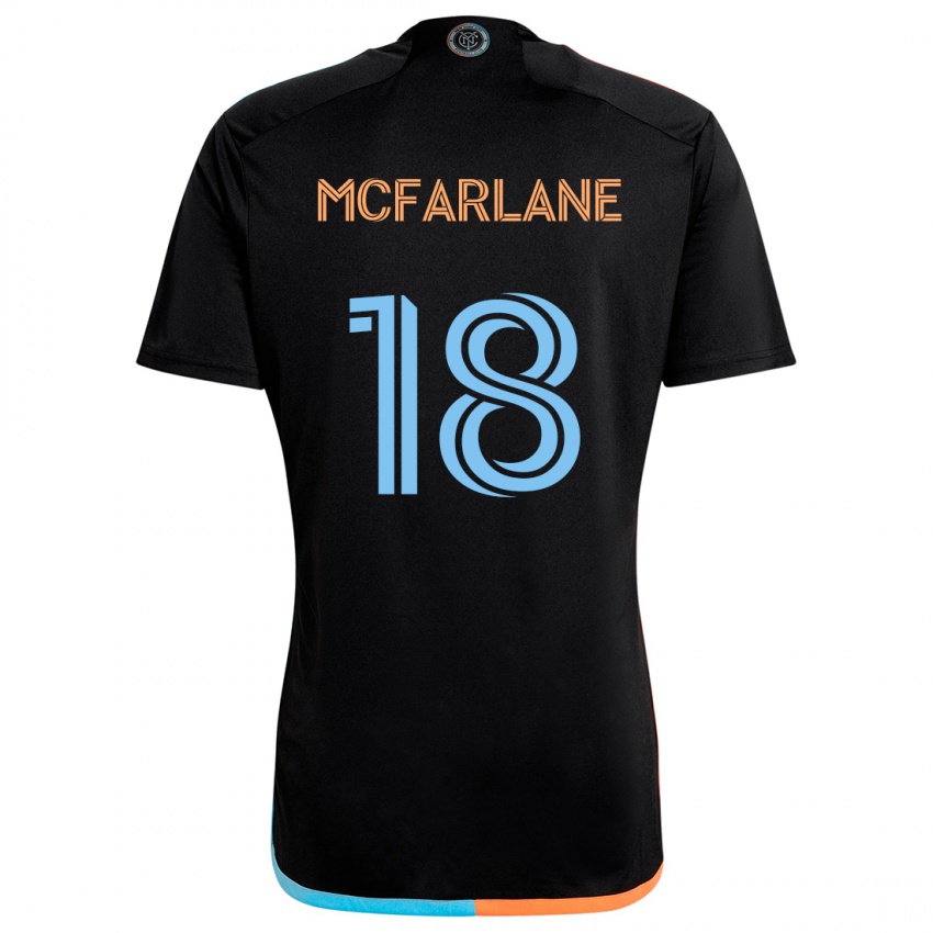 Homem Camisola Christian Mcfarlane #18 Preto Laranja Azul Alternativa 2024/25 Camisa