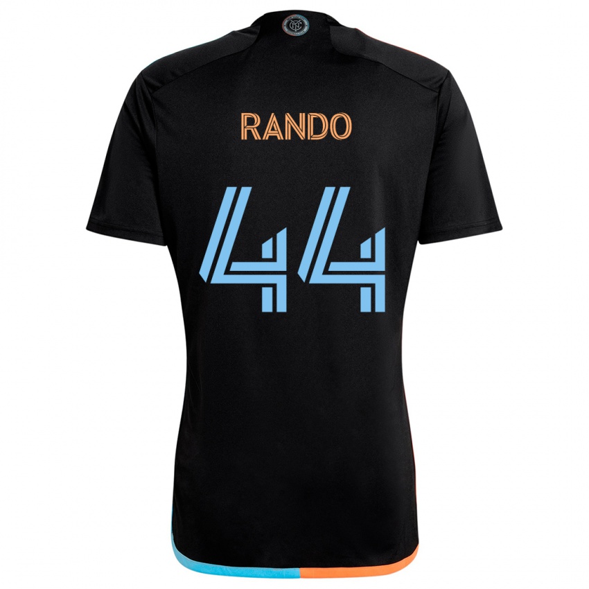 Homem Camisola Alex Rando #44 Preto Laranja Azul Alternativa 2024/25 Camisa