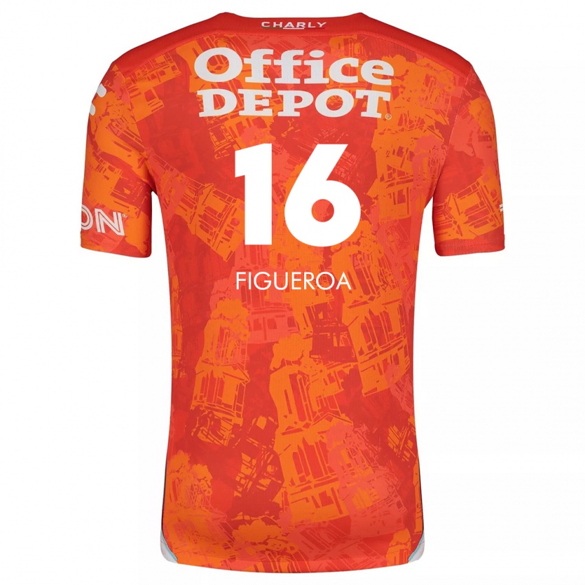 Homem Camisola Antonio Figueroa #16 Laranja Branco Alternativa 2024/25 Camisa