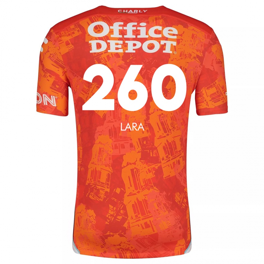 Homem Camisola Jesús Lara #260 Laranja Branco Alternativa 2024/25 Camisa