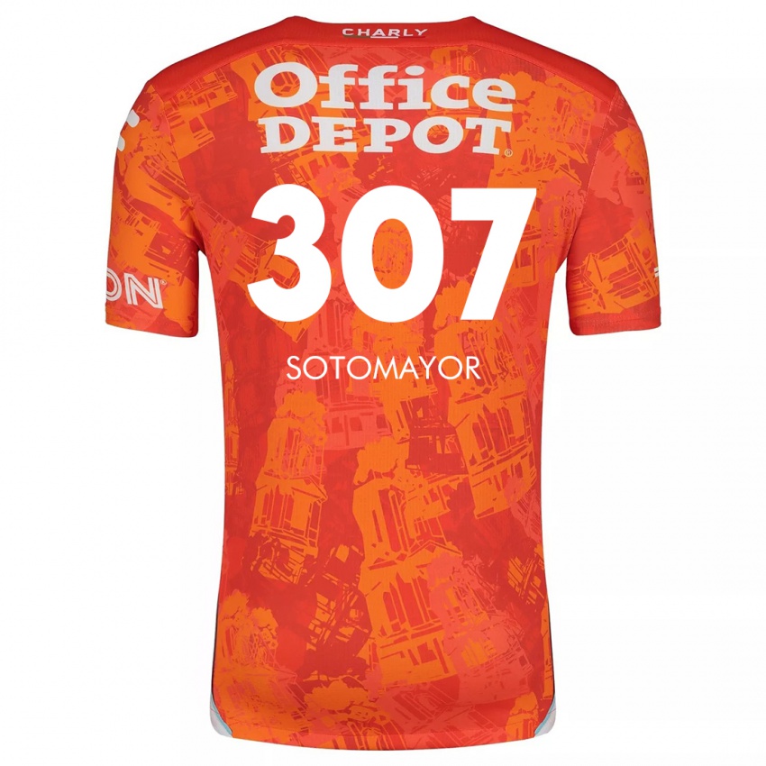 Homem Camisola Jacob Sotomayor #307 Laranja Branco Alternativa 2024/25 Camisa