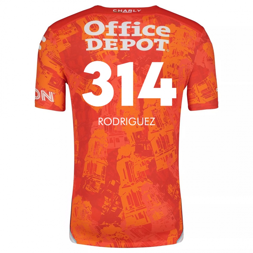 Homem Camisola Alan Rodríguez #314 Laranja Branco Alternativa 2024/25 Camisa