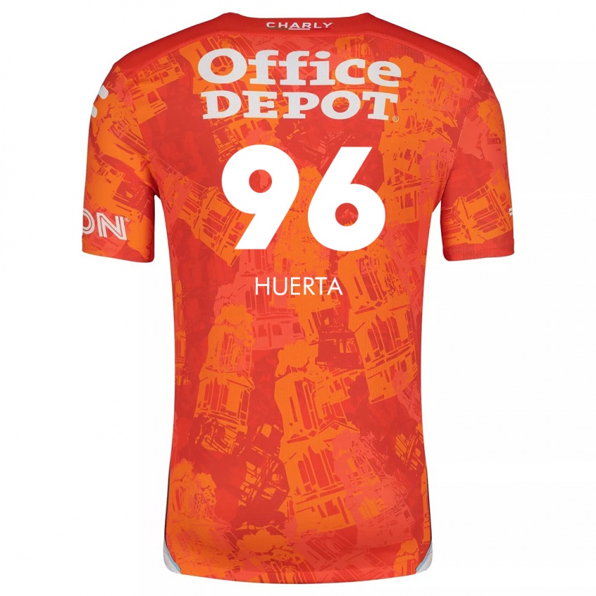 Homem Camisola Edwin Huerta #96 Laranja Branco Alternativa 2024/25 Camisa