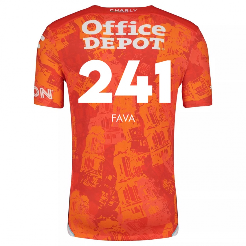 Homem Camisola Marco Fava #241 Laranja Branco Alternativa 2024/25 Camisa