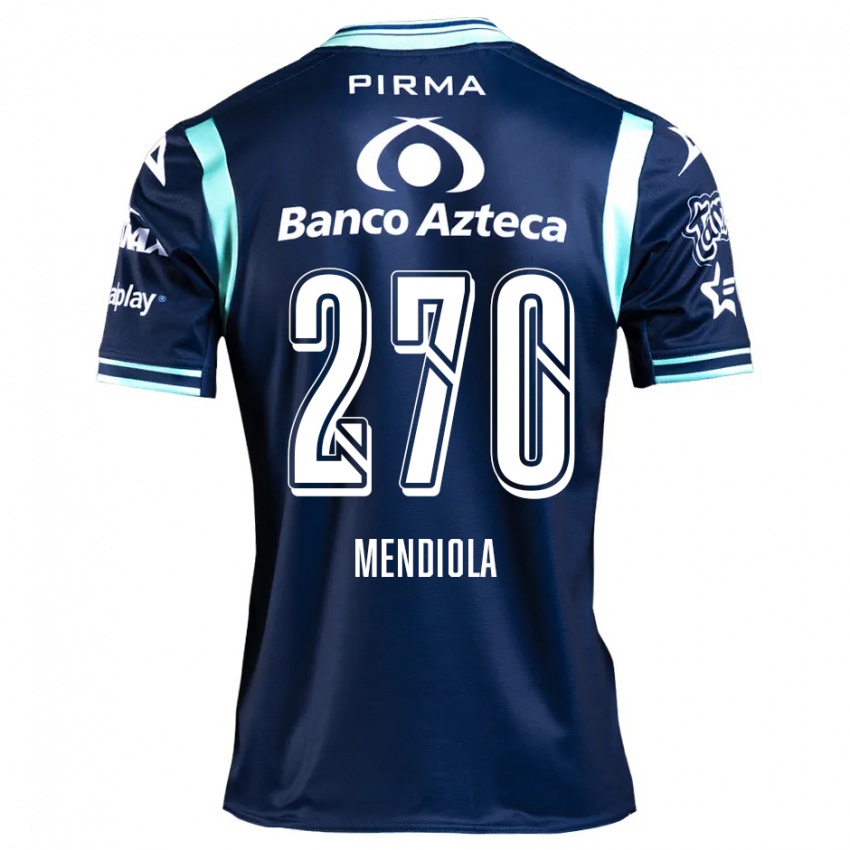 Homem Camisola Carlos Mendiola #270 Azul-Marinho Alternativa 2024/25 Camisa