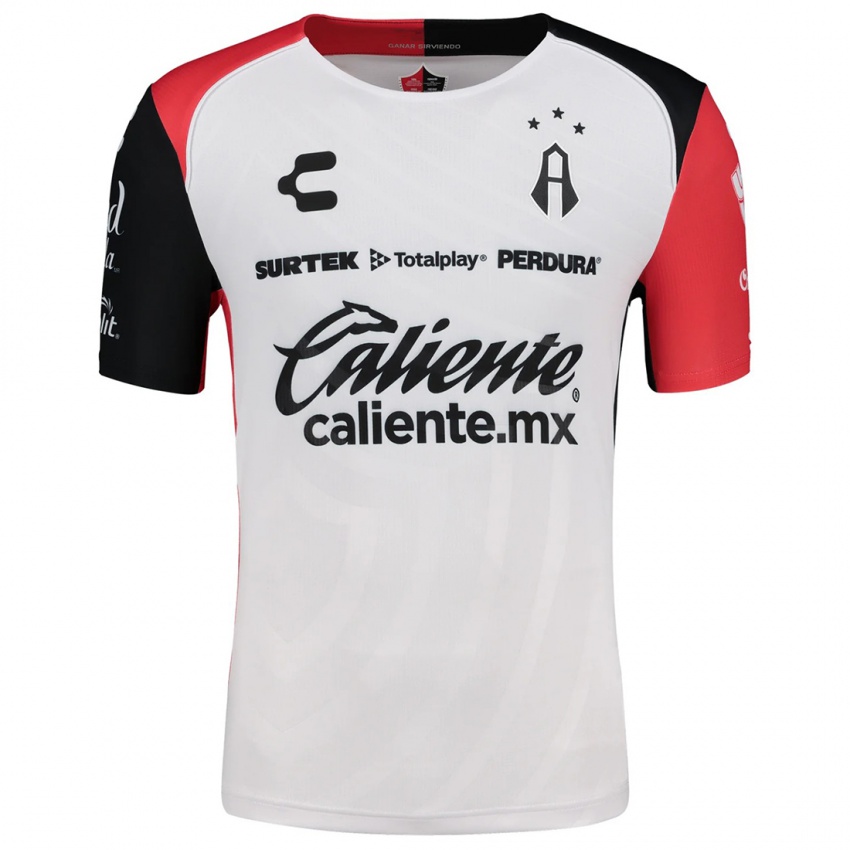 Homem Camisola Luis Valencia #243 Branco Vermelho Preto Alternativa 2024/25 Camisa