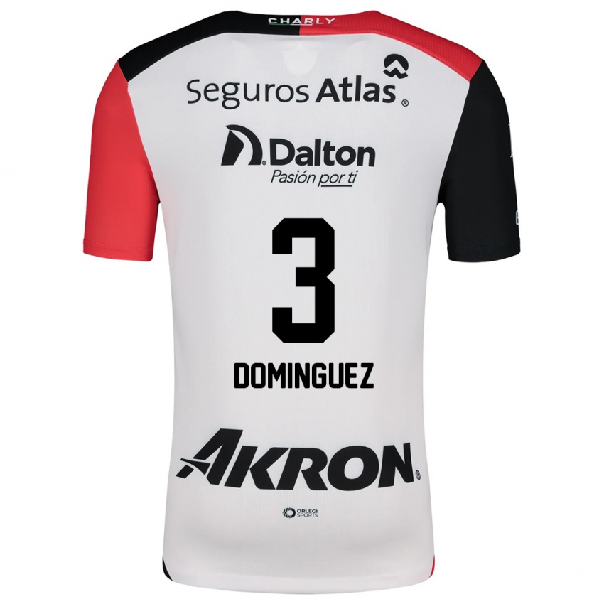 Homem Camisola Idekel Domínguez #3 Branco Vermelho Preto Alternativa 2024/25 Camisa