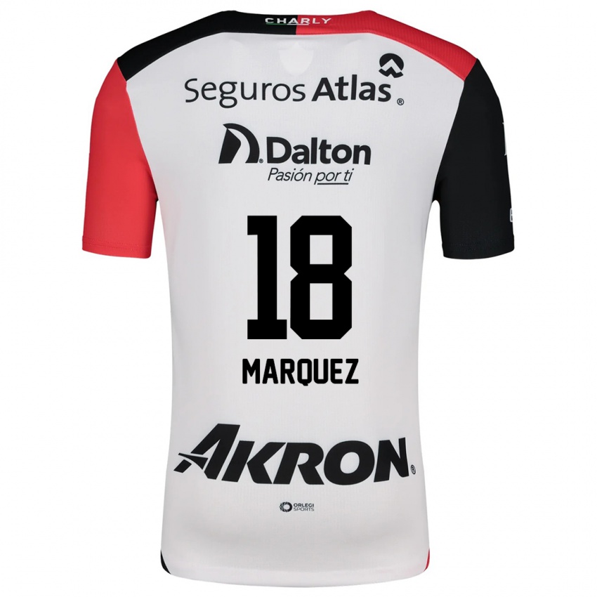 Homem Camisola Jeremy Márquez #18 Branco Vermelho Preto Alternativa 2024/25 Camisa