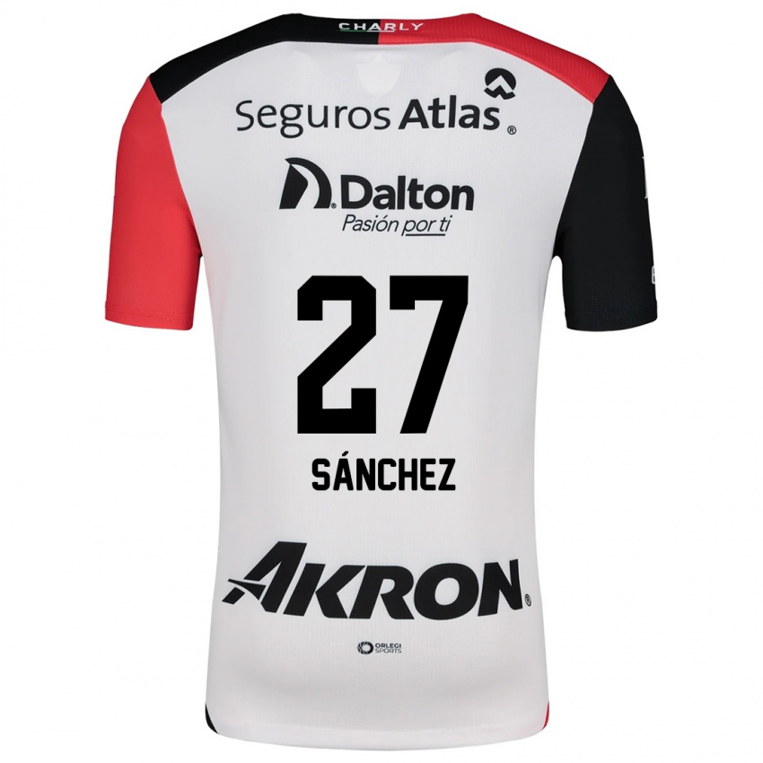 Homem Camisola Antonio Sánchez #27 Branco Vermelho Preto Alternativa 2024/25 Camisa