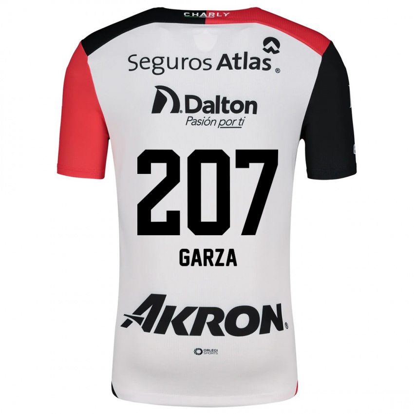 Homem Camisola Rodolfo Garza #207 Branco Vermelho Preto Alternativa 2024/25 Camisa