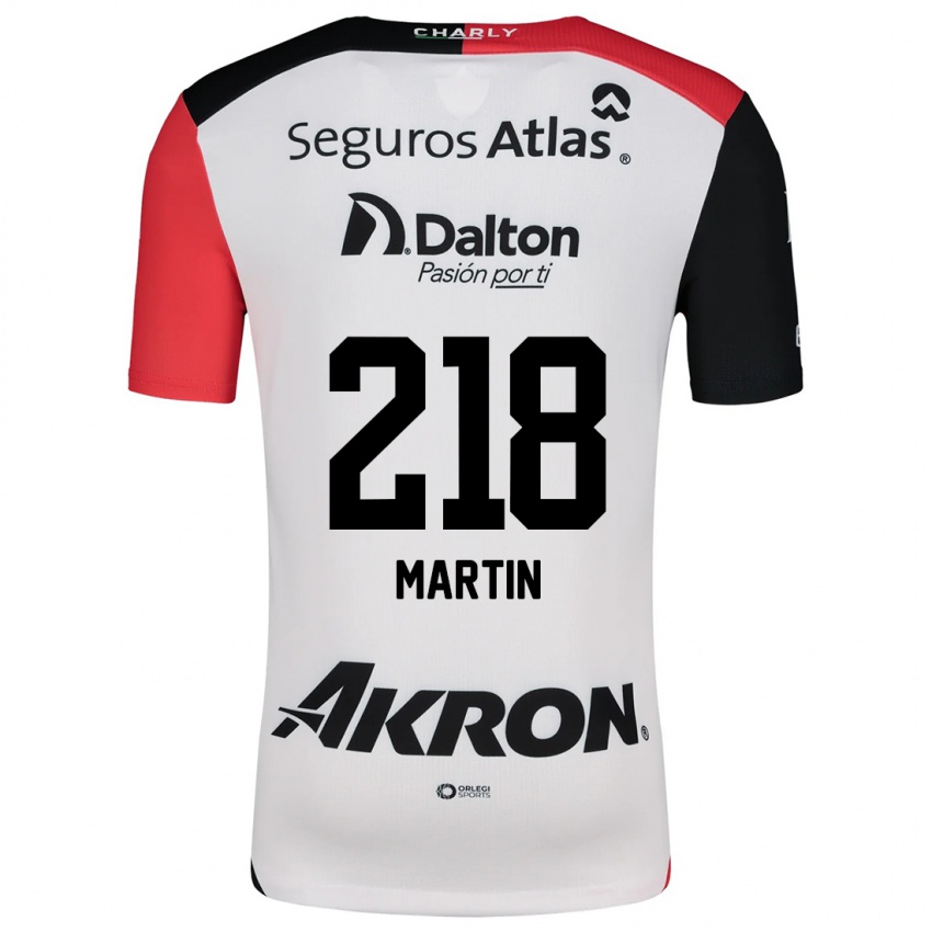 Homem Camisola Jorge San Martín #218 Branco Vermelho Preto Alternativa 2024/25 Camisa