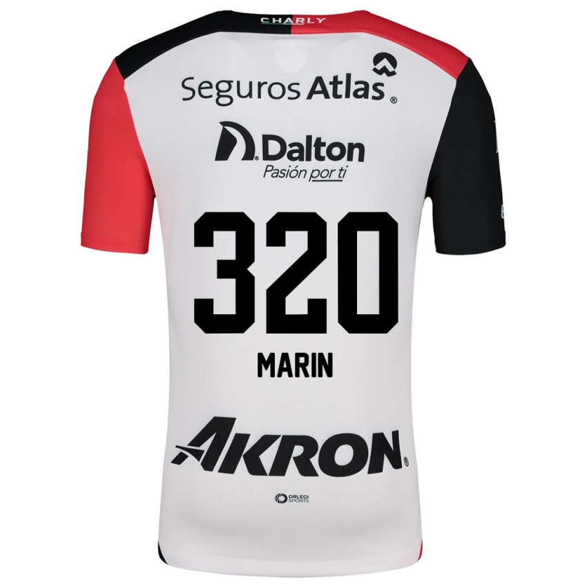 Homem Camisola Donato Marín #320 Branco Vermelho Preto Alternativa 2024/25 Camisa