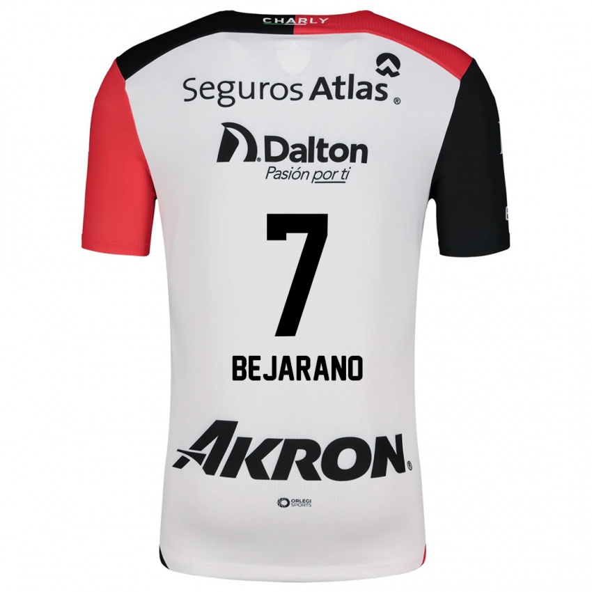 Homem Camisola Susan Bejarano #7 Branco Vermelho Preto Alternativa 2024/25 Camisa