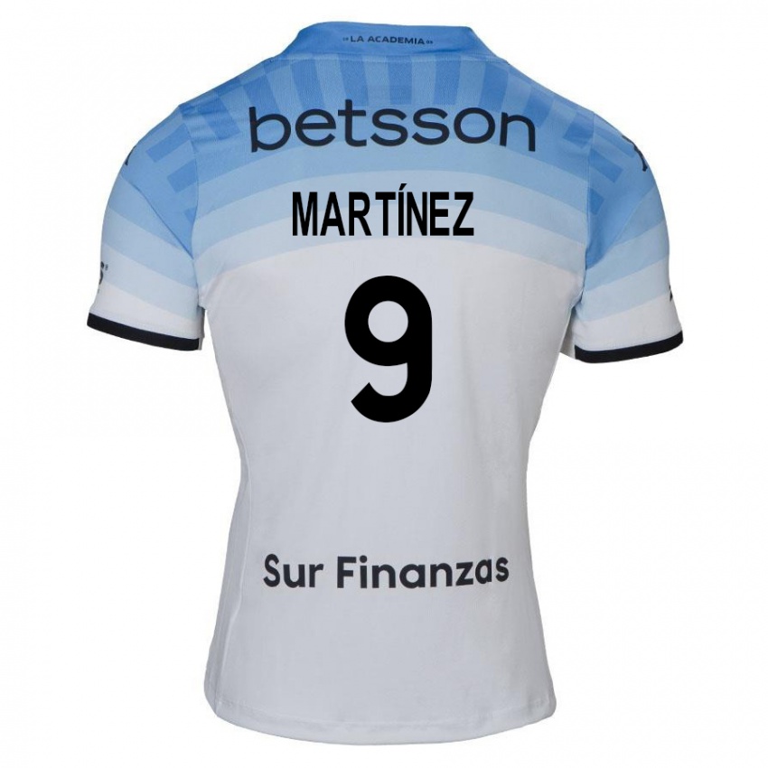 Homem Camisola Adrián Martínez #9 Branco Azul Preto Alternativa 2024/25 Camisa