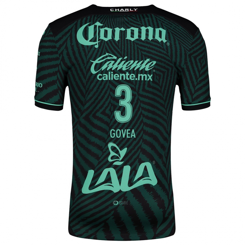 Homem Camisola Ismael Govea #3 Preto Verde Alternativa 2024/25 Camisa