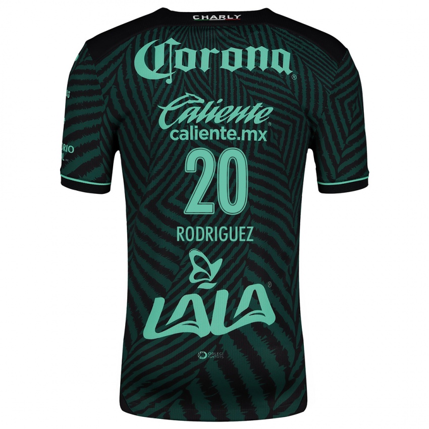 Homem Camisola Hugo Rodriguez #20 Preto Verde Alternativa 2024/25 Camisa