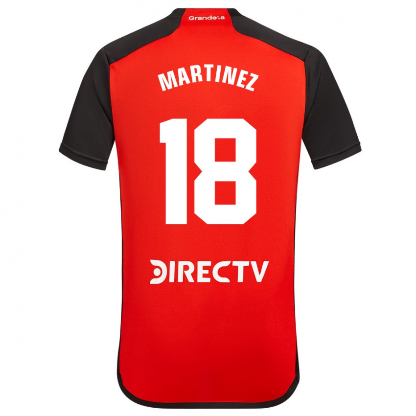 Homem Camisola Pity Martínez #18 Vermelho Preto Branco Alternativa 2024/25 Camisa