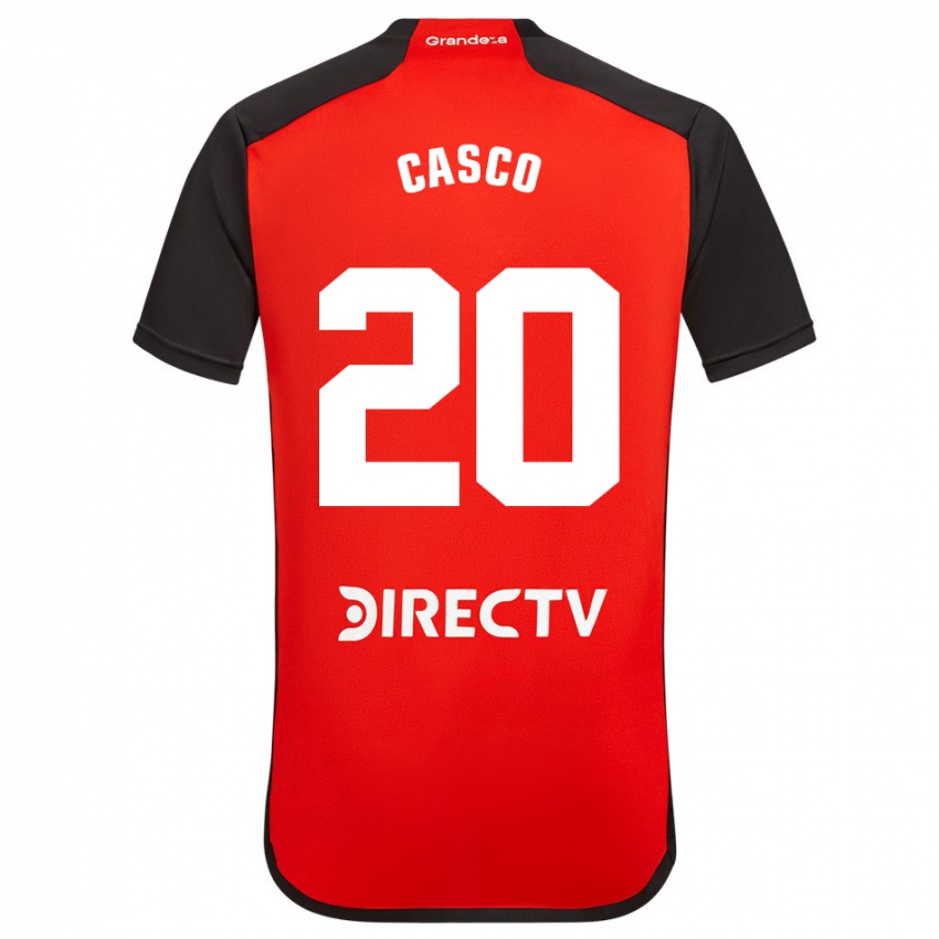 Homem Camisola Milton Casco #20 Vermelho Preto Branco Alternativa 2024/25 Camisa