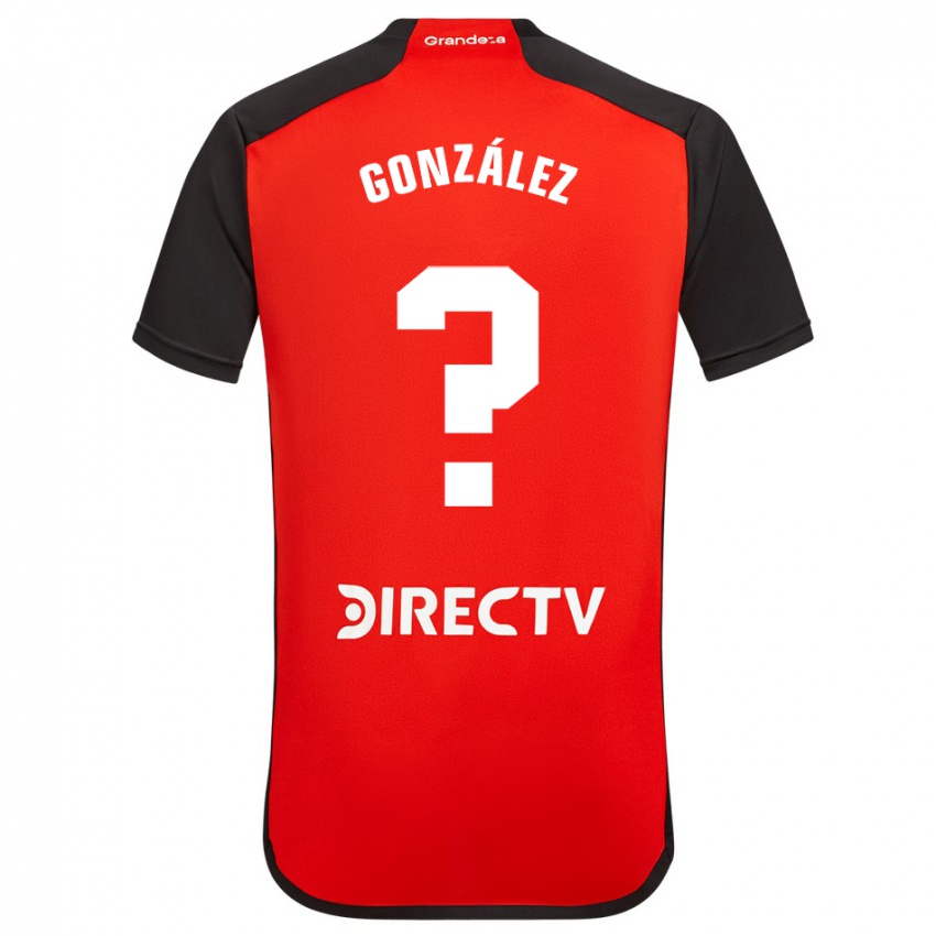 Homem Camisola Facundo González #0 Vermelho Preto Branco Alternativa 2024/25 Camisa