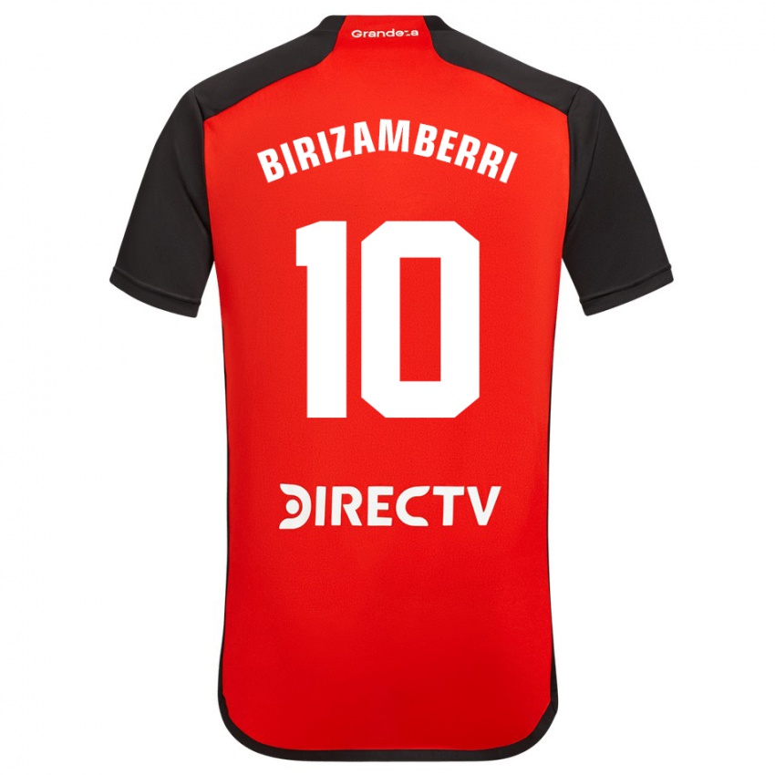 Homem Camisola María Carolina Birizamberri Rivero #10 Vermelho Preto Branco Alternativa 2024/25 Camisa