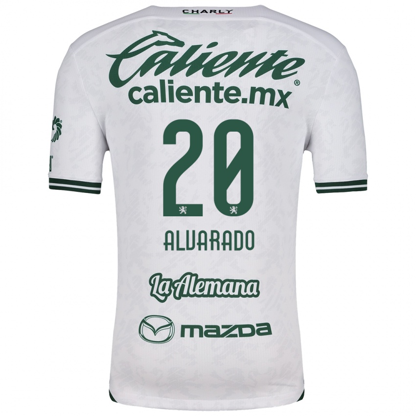 Homem Camisola Alfonso Alvarado #20 Branco Verde Alternativa 2024/25 Camisa