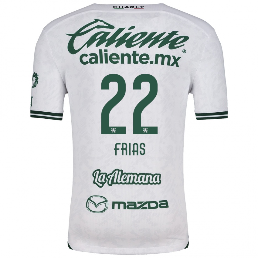 Homem Camisola Adonis Frías #22 Branco Verde Alternativa 2024/25 Camisa