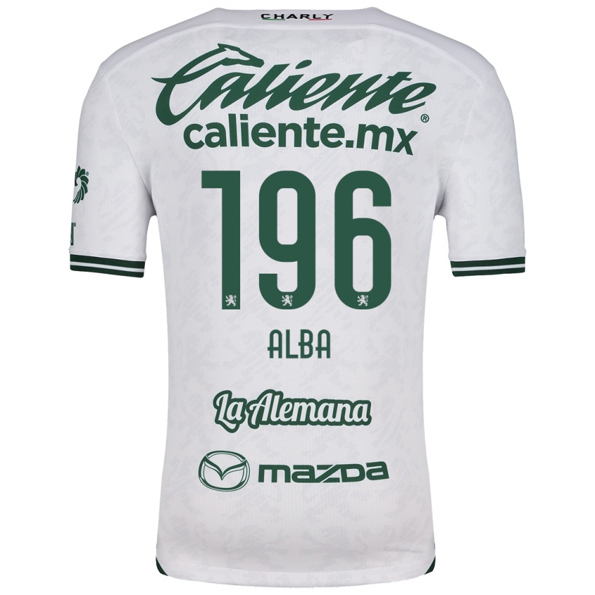 Homem Camisola Óscar Alba #196 Branco Verde Alternativa 2024/25 Camisa