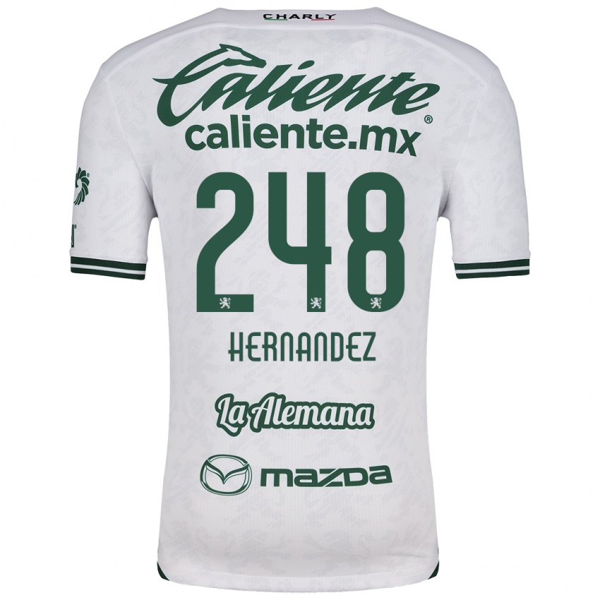 Homem Camisola Fernando Hernández #248 Branco Verde Alternativa 2024/25 Camisa