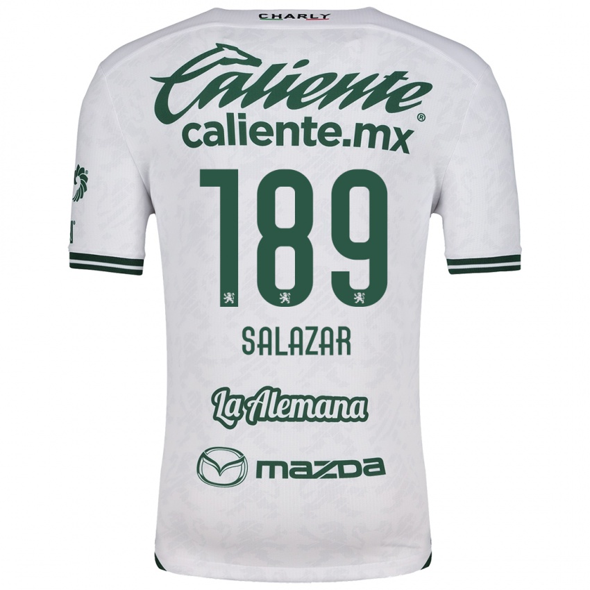 Homem Camisola José Salazar #189 Branco Verde Alternativa 2024/25 Camisa