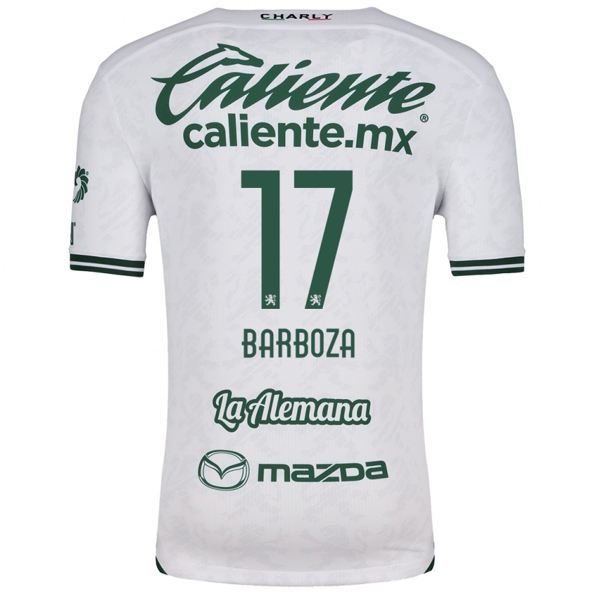 Homem Camisola Marypaz Barboza #17 Branco Verde Alternativa 2024/25 Camisa