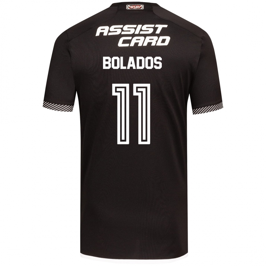 Homem Camisola Marcos Bolados #11 Preto Branco Alternativa 2024/25 Camisa