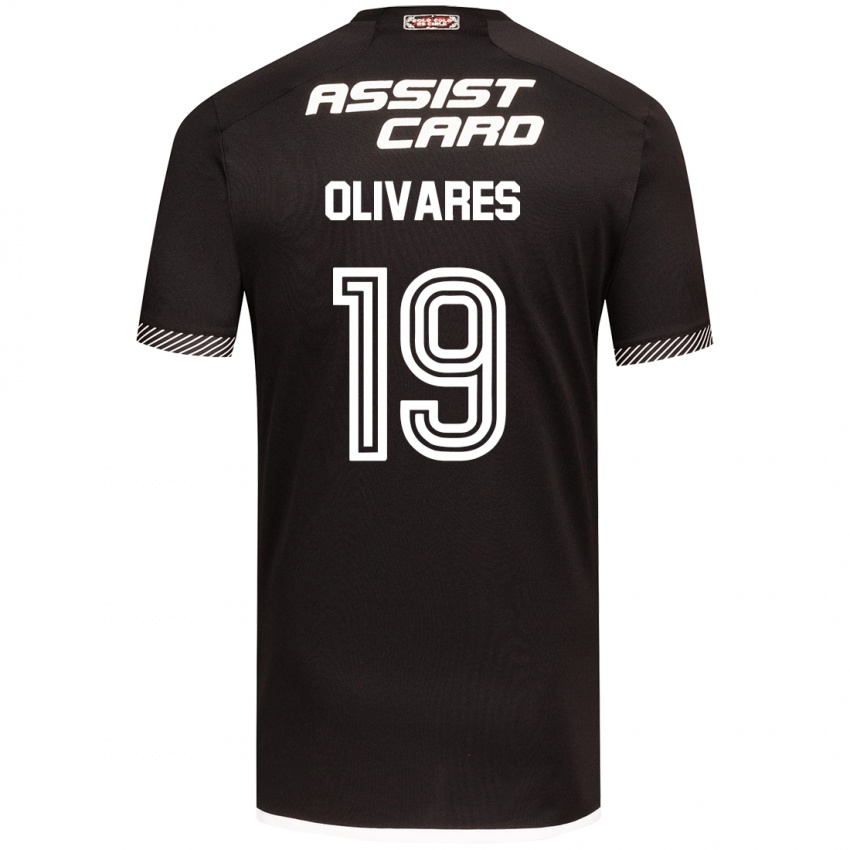 Homem Camisola Michelle Olivares #19 Preto Branco Alternativa 2024/25 Camisa