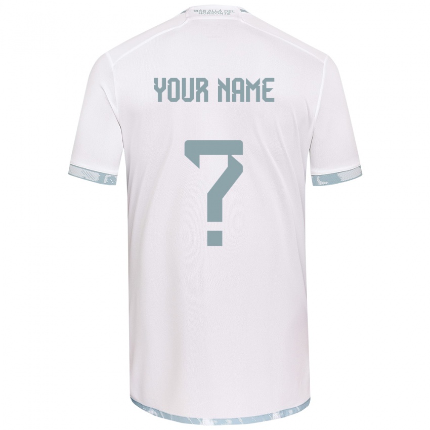 Homem Camisola Seu Nome #0 Branco Cinza Alternativa 2024/25 Camisa