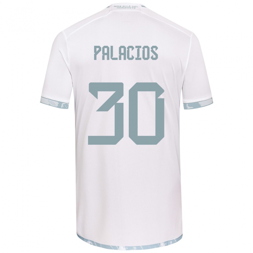 Homem Camisola Cristian Palacios #30 Branco Cinza Alternativa 2024/25 Camisa