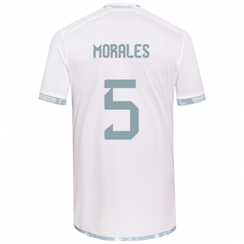 Homem Camisola Mariana Morales #5 Branco Cinza Alternativa 2024/25 Camisa