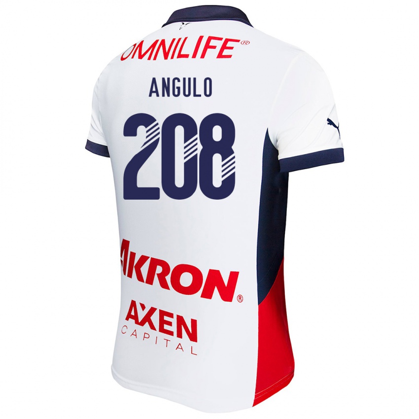 Homem Camisola Ismael Angulo #208 Branco Vermelho Azul Alternativa 2024/25 Camisa